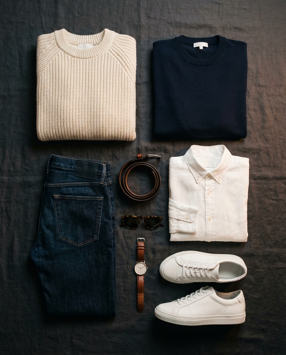 Curated capsule wardrobe